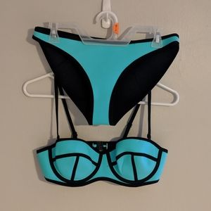 Teal Neoprene Bikini (Triangl Style)